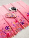MG 344 Plain Linen Printed Daily Wear Non Catalog Saree